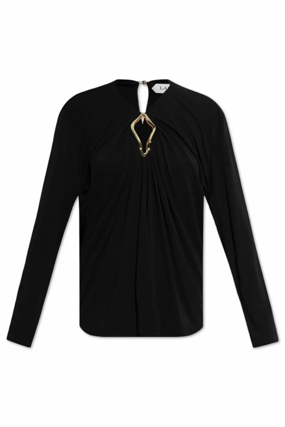 Lanvin CZARNY Top z wycięciem