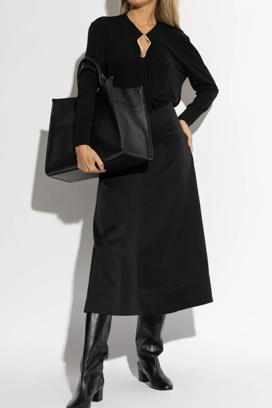 Lanvin CZARNY Top z wycięciem