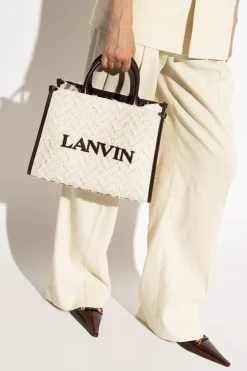 Lanvin kremowy Torba ‘Bandouliere’ typu ‘shopper’