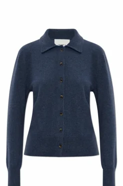 Lisa Yang GRANATOWY Kardigan `Suzette`