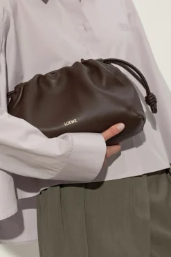 Loewe BRĄZOWY Torba na ramię `Medium Flamenco`