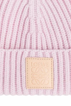 Loewe RÓŻOWY Kaszmirowa czapka