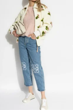 Loewe RÓŻOWY Sweter z mieszanki kaszmiru