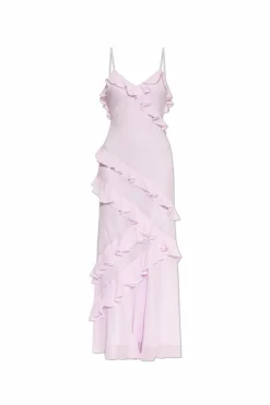 LoveShackFancy FIOLETOWY Sukienka `Rialto`