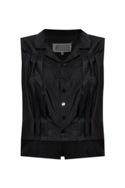 Maison Margiela CZARNY Koszula bez rękawów
