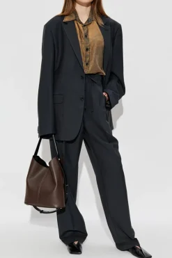 Maison Margiela CZARNY Spodnie w kant