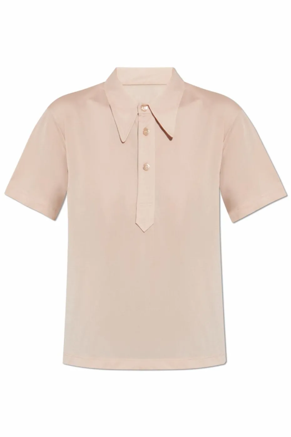 Maison Margiela RÓŻOWY Polo z krótkimi rękawami