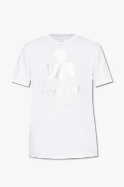 Marant Etoile BIAŁY T-shirt ‘Zewel’