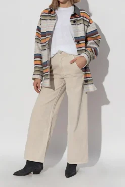 Marant Etoile BIAŁY T-shirt `Zewel`