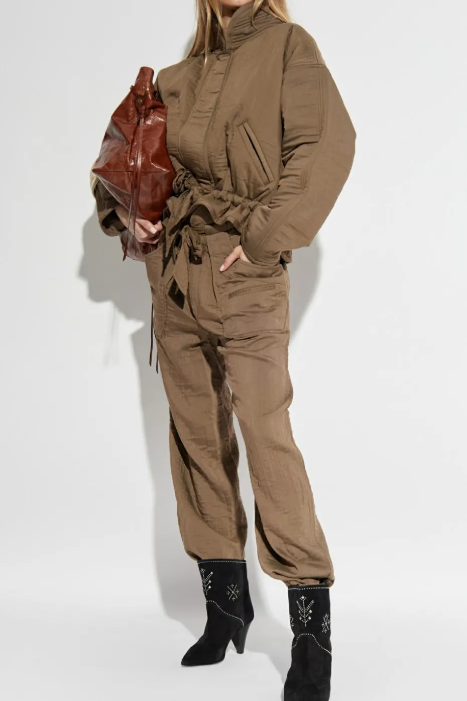 Marant Etoile ZIELONY Spodnie ‘Serida’