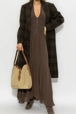 Marant Etoile ZIELONY Sukienka `Briane`