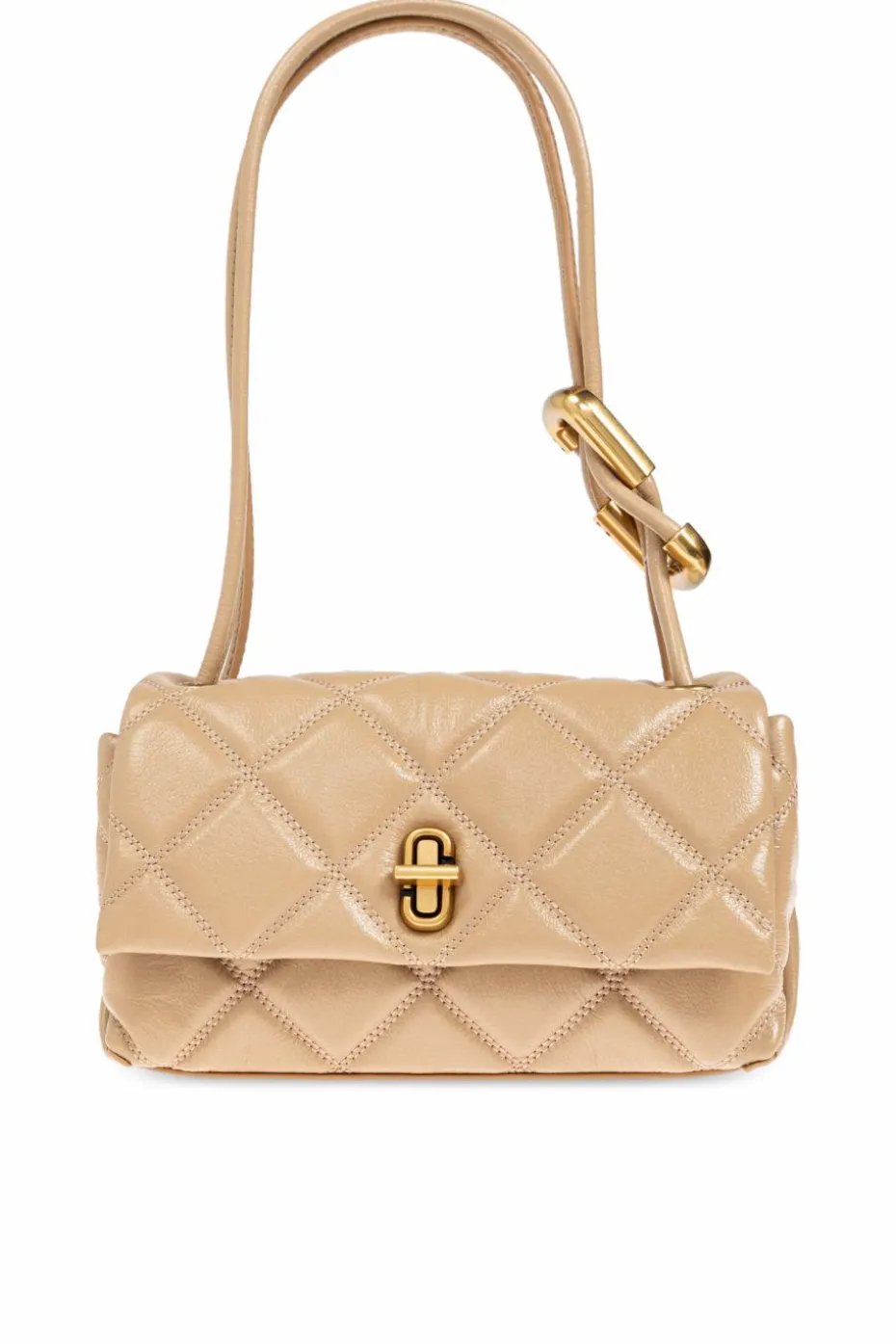 Marc Jacobs beżowy Torba na ramię `The Quilted Mini Dual`