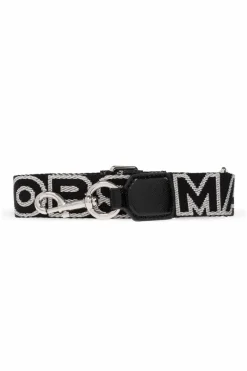 Marc Jacobs CZARNY Pas do torby z logo