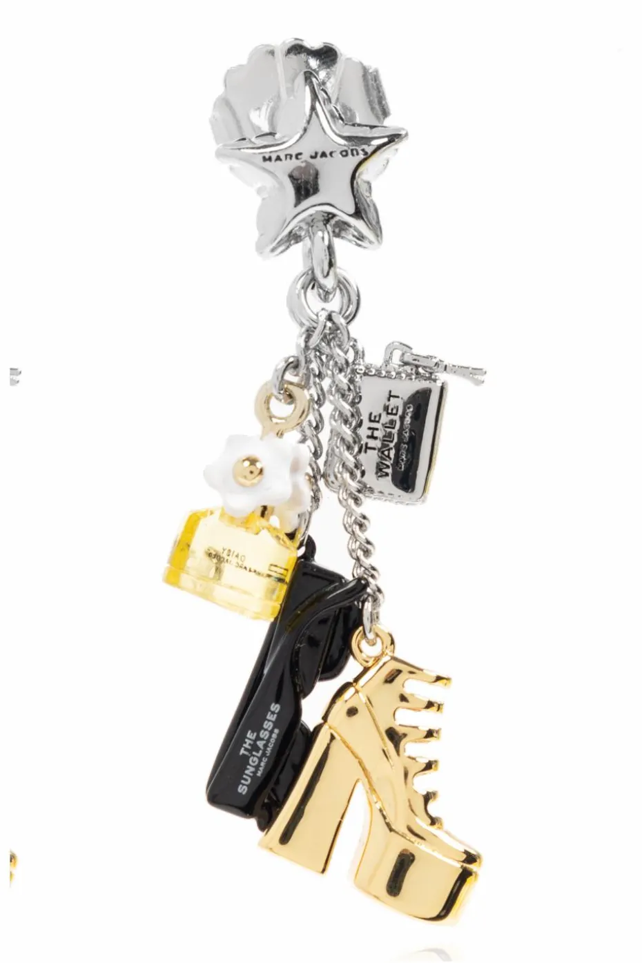Marc Jacobs SREBRNY Kolczyki z zawieszkami