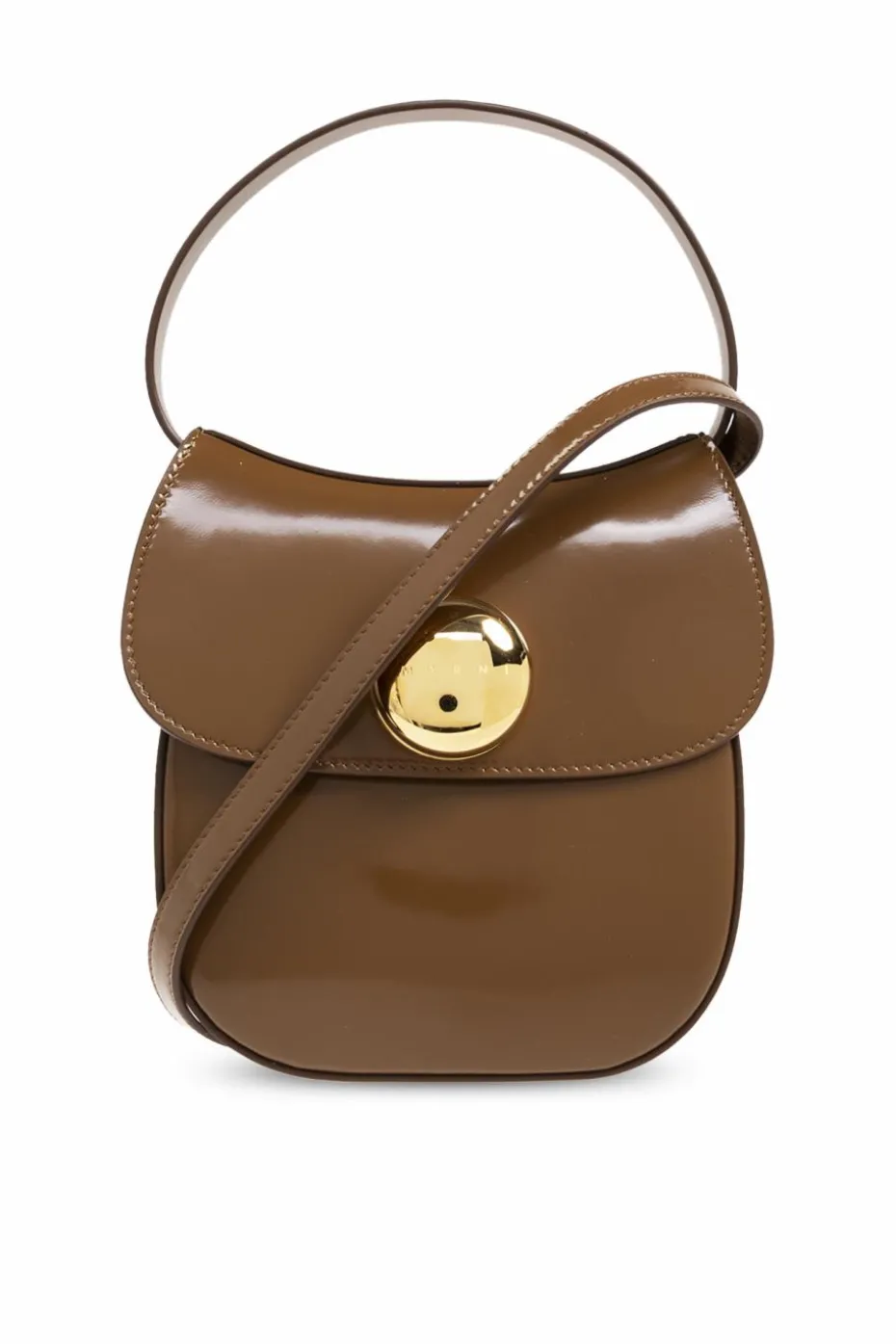 Marni BRĄZOWY Torba do ręki `Butterfly Small`
