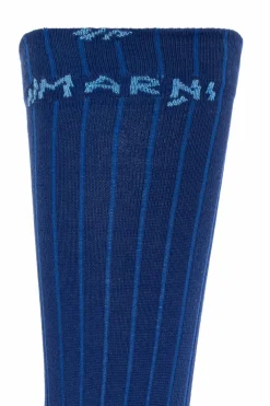 Marni GRANATOWY Skarpety z logo