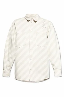 Marni kremowy Jeansowa koszula typu `oversize`