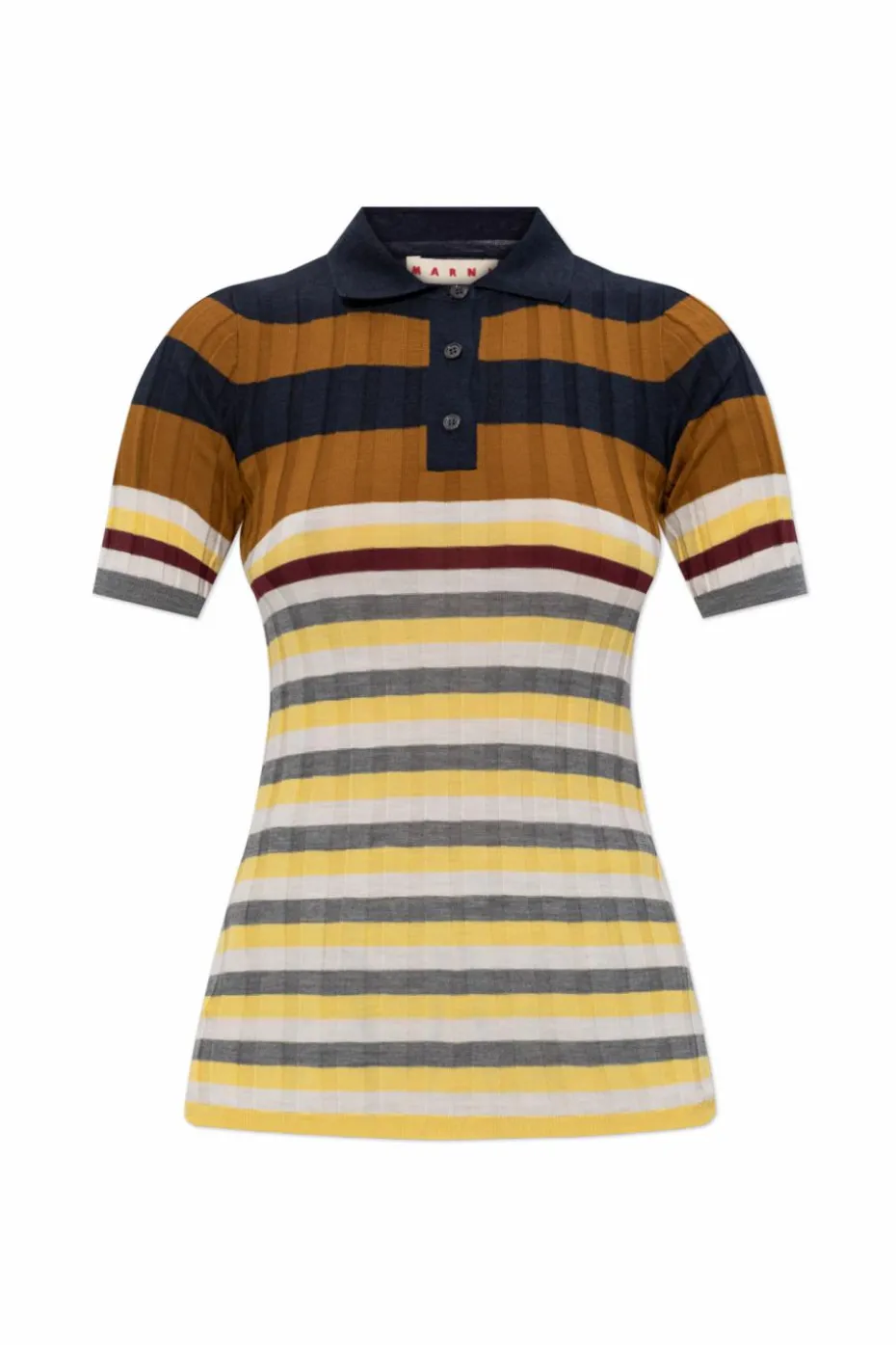 Marni MULTIKOLOR Wełniane polo