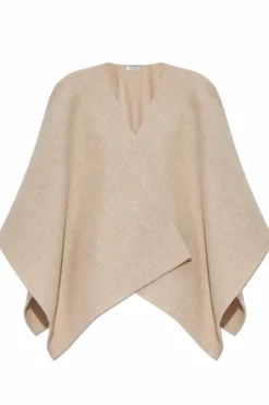 Max Mara beżowy Ponczo `Serra`