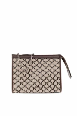 Max Mara beżowy Saszetka z monogramem