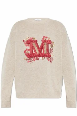 Max Mara beżowy Sweter `Quota`