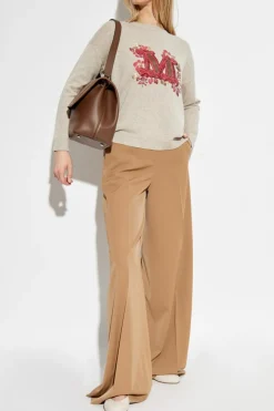 Max Mara beżowy Sweter `Quota`