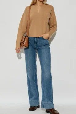 Max Mara beżowy Sweter `Zibello`