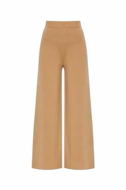 Max Mara beżowy Wełniane spodnie ‘Judy’