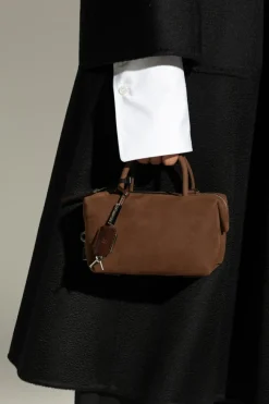 Max Mara BRĄZOWY Torba do ręki `Holdall Small`