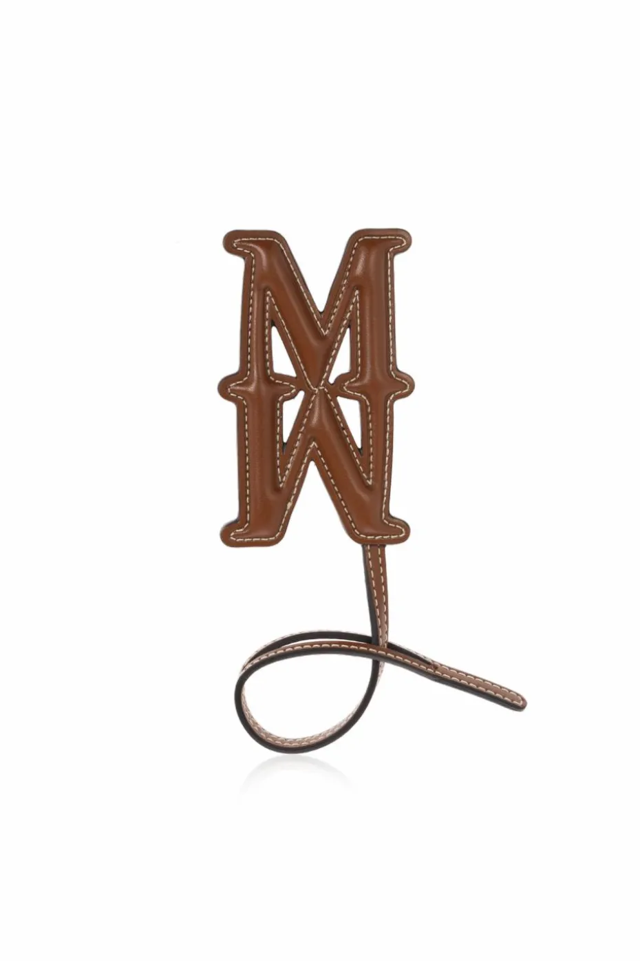 Max Mara BRĄZOWY Zawieszka z logo