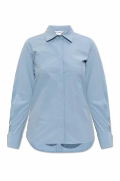 Max Mara NIEBIESKI Koszula z logo `Knut`