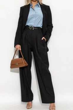 Max Mara NIEBIESKI Koszula z logo `Knut`