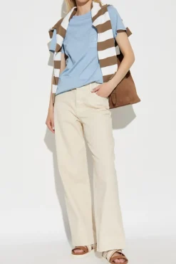 Max Mara NIEBIESKI T-shirt `Papaia`