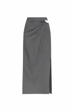 Max Mara SZARY Wełniana spódnica