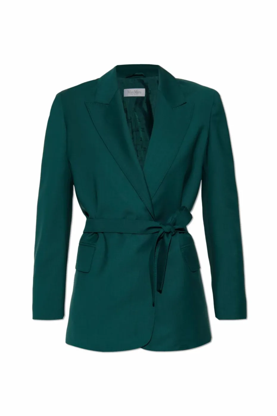 Max Mara ZIELONY Wełniana marynarka `Talento`