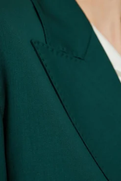Max Mara ZIELONY Wełniana marynarka `Talento`