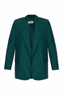 Max Mara ZIELONY Wełniana marynarka `Talento`