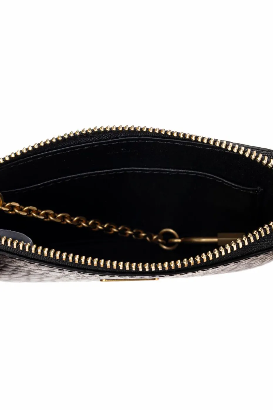 MCM CZARNY Etui na karty z brelokiem