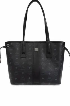 MCM CZARNY Torba `Liz` typu `shopper`