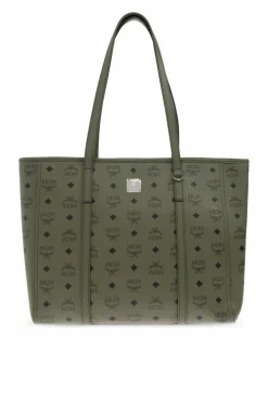 MCM ZIELONY Torba `Toni` typu `shopper`