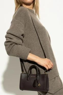 Michael Michael Kors BRĄZOWY Torba do ręki `Scarlett XS`