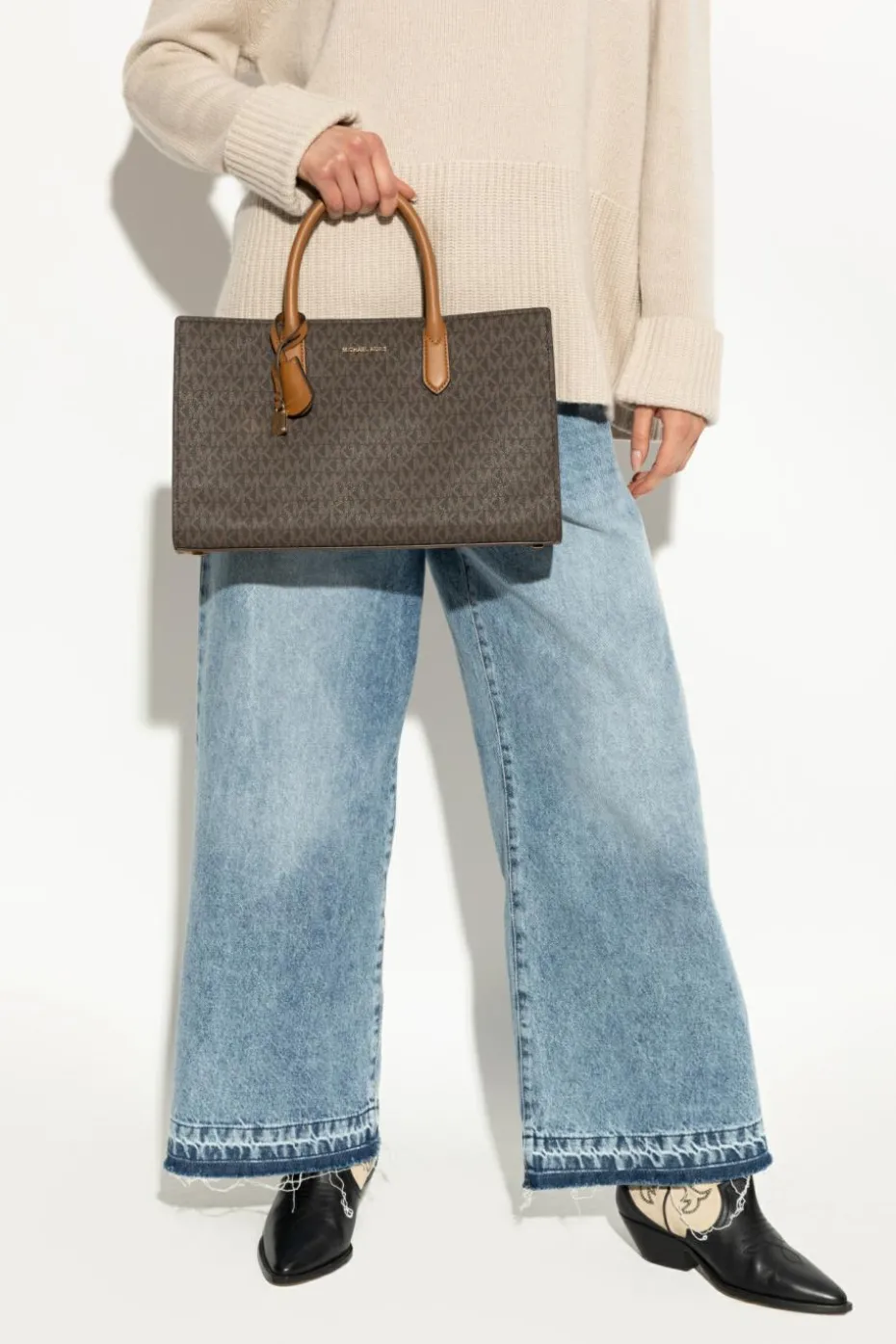 Michael Michael Kors BRĄZOWY Torba do ręki `Scarlett`
