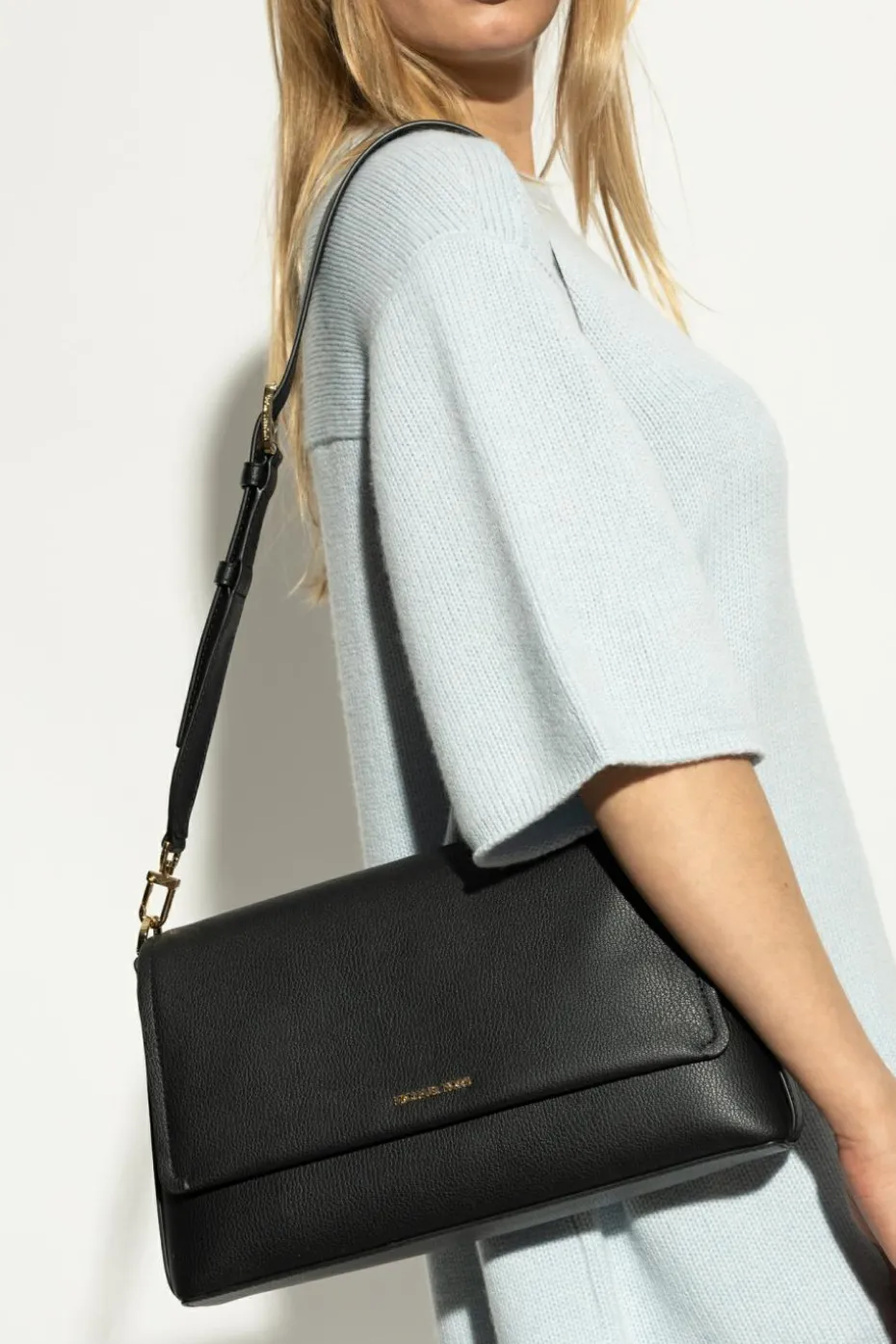 Michael Michael Kors CZARNY Torba na ramię `Nessa Large`