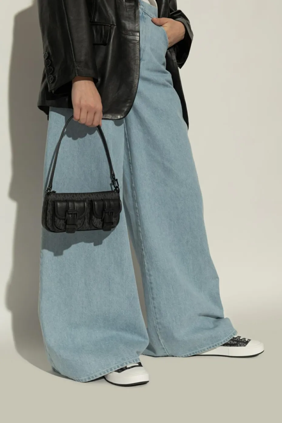 Michael Michael Kors CZARNY Torba na ramię `Zoe`
