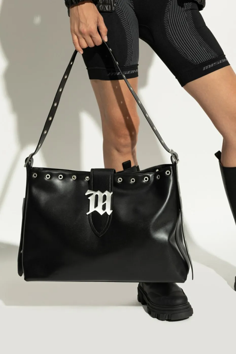 MISBHV CZARNY Torba na ramię `Hobo New`