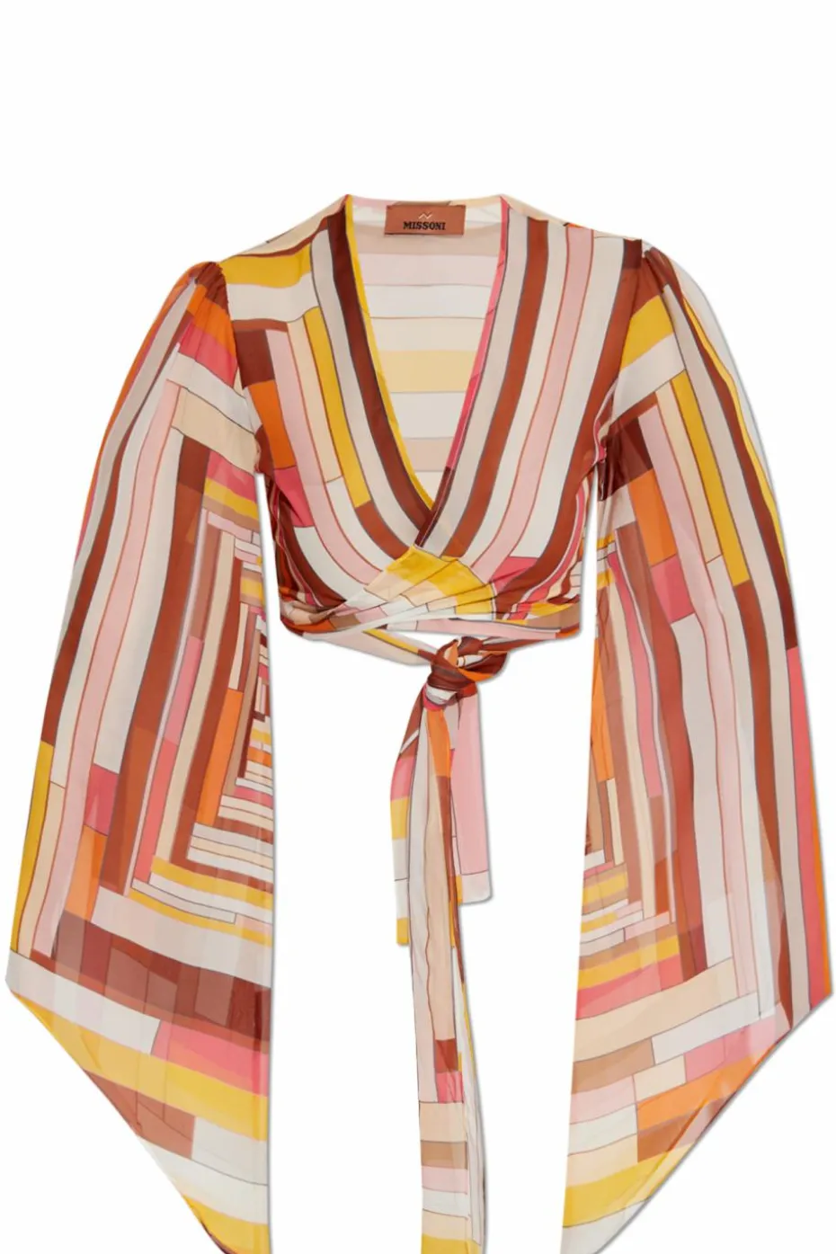 Missoni MULTIKOLOR Jedwabny top