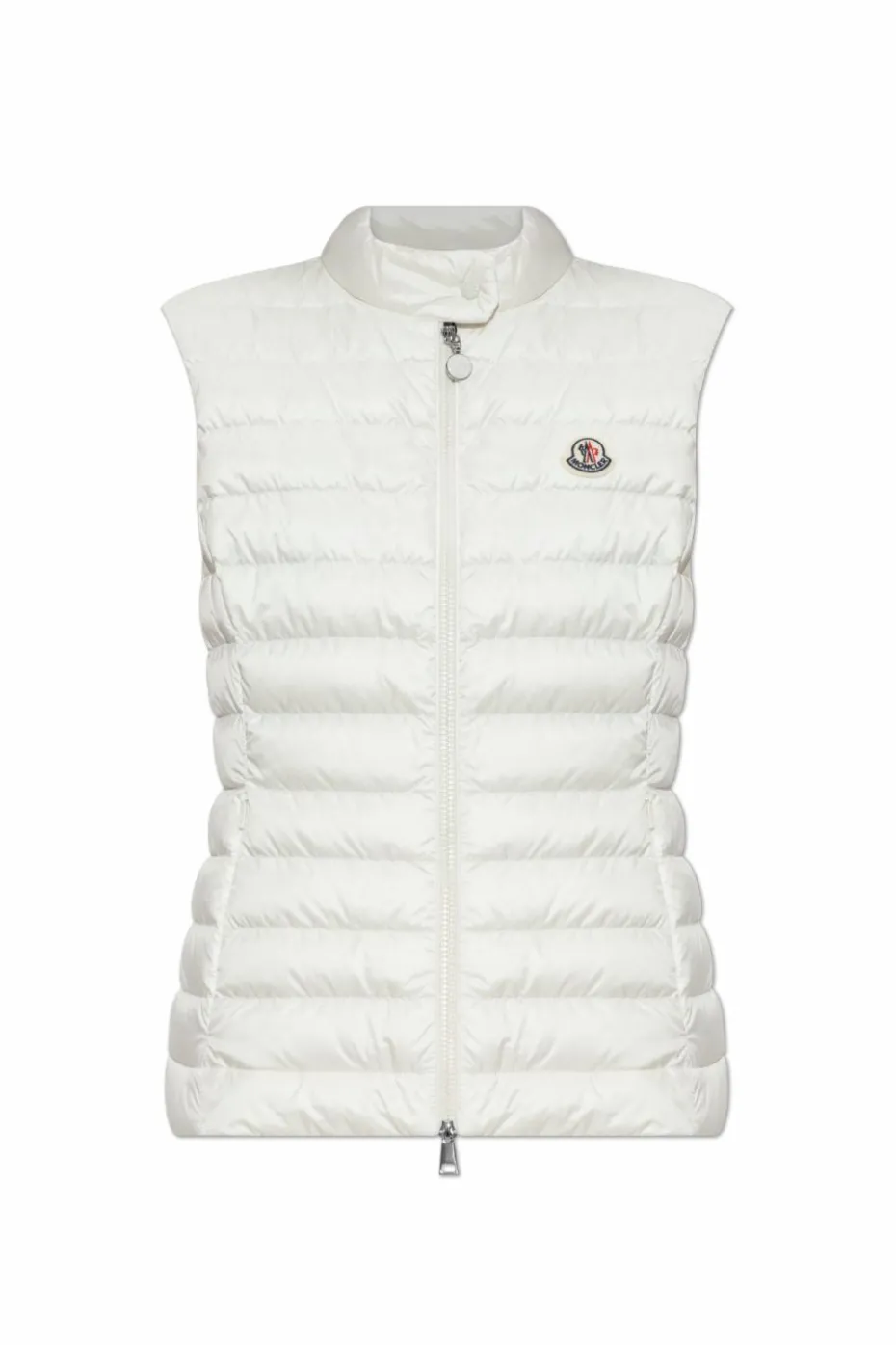 Moncler BIAŁY Puchowa kamizelka ze stójką
