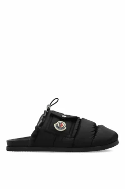 Moncler CZARNY Klapki `Mon Pocket`