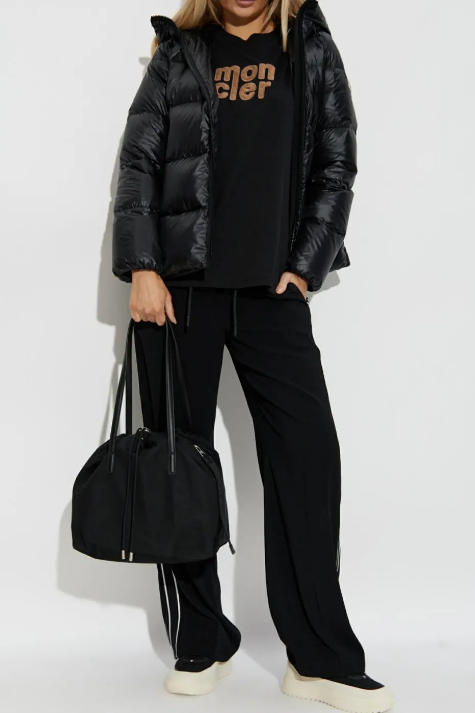 Moncler CZARNY Kurtka `Serittes`