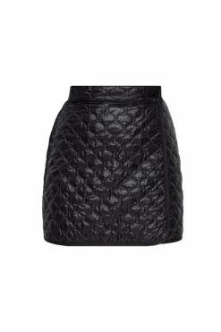 Moncler CZARNY Pikowana spódnica